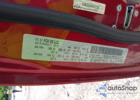 2017 Jeep Compass Sport Fwd z USA, uszkodzony, nr VIN 1C4NJCBA2HD132188